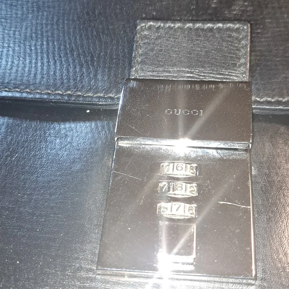 Gucci Black Leather Briefcase GREAT CONDITION